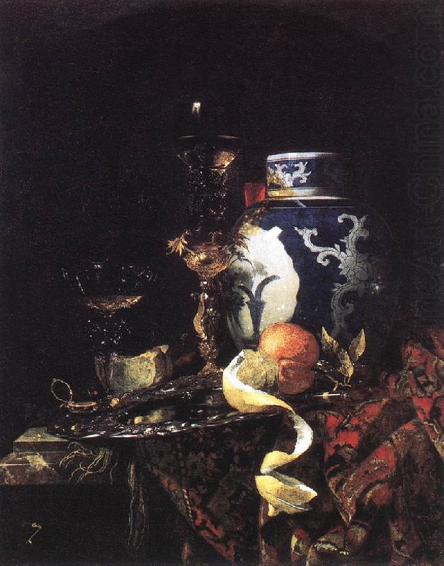 Still-Life with Lemon, Oranges and Glass of Wine sg, KALF, Willem